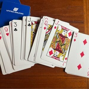 Vintage United Airlines Playing Cards – Retro Airline Collectible Complete Deck